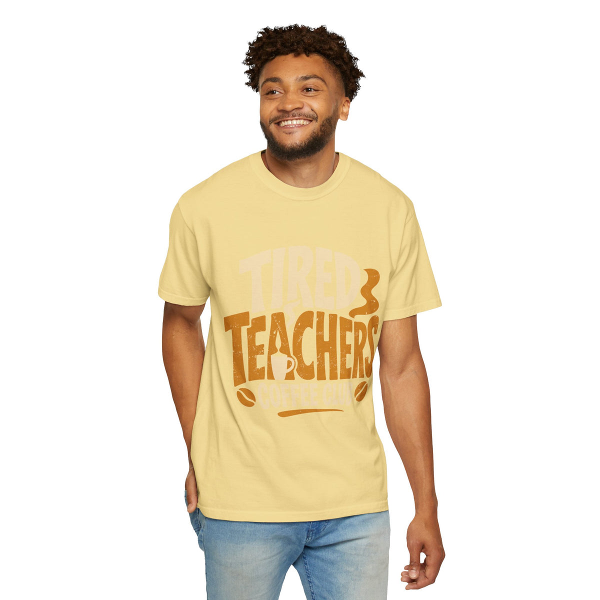 Teacher Coffee Shirt Comfort Colors Tee, Tired Teachers Coffee Club Graphic Shirt, Funny Teacher Appreciation Gift, Back To School Tee
