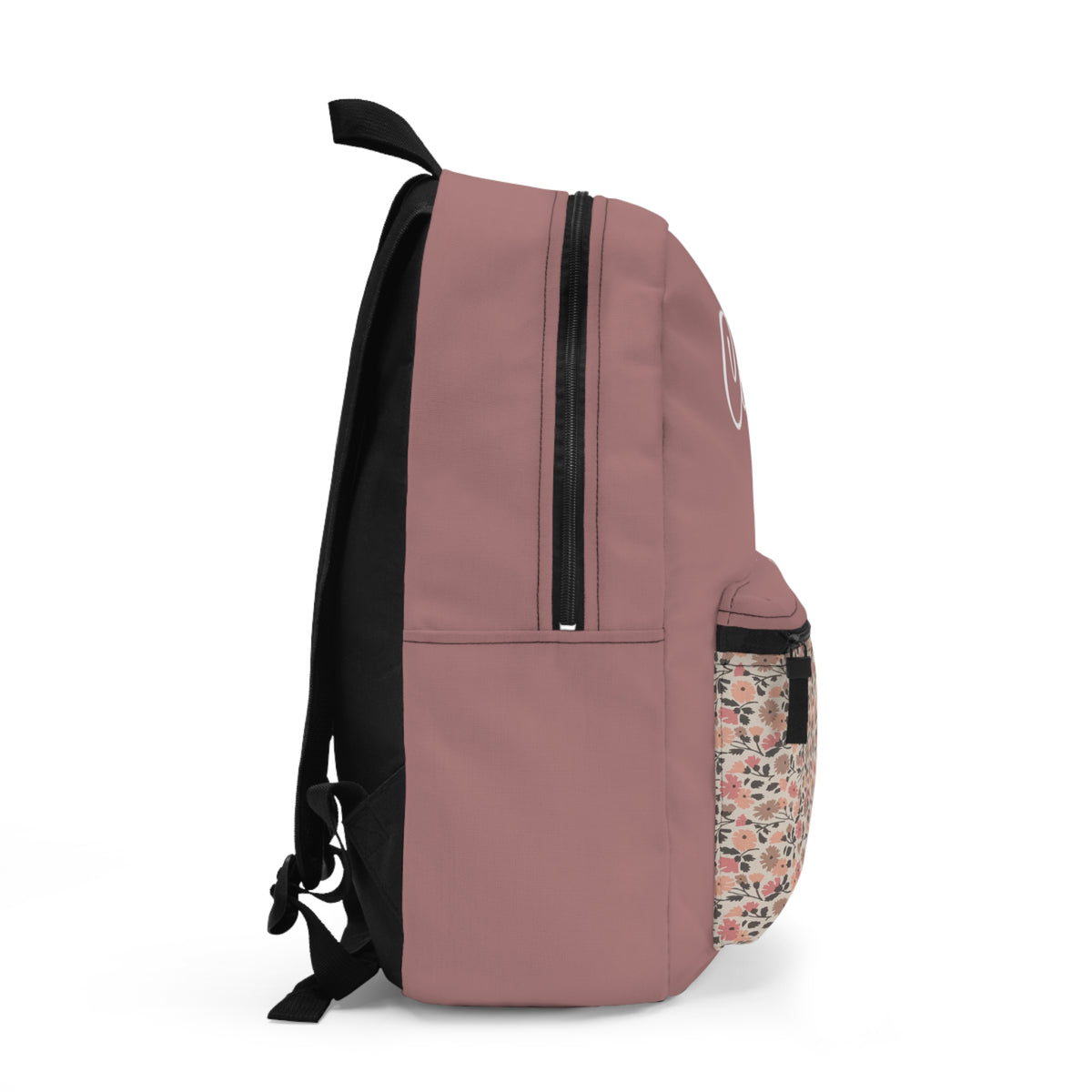Personalized Floral Kids Backpack, Custom Name Pink School Bag, Dainty Flower Book Bag for Girls, Back to School Gift