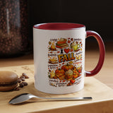 I Love Fall Coffee Mug, Cozy Autumn Pumpkin Spice Cup, Gift for Fall Lover, Book Reader, Teacher or Mom, Thanksgiving Kitchen Decor