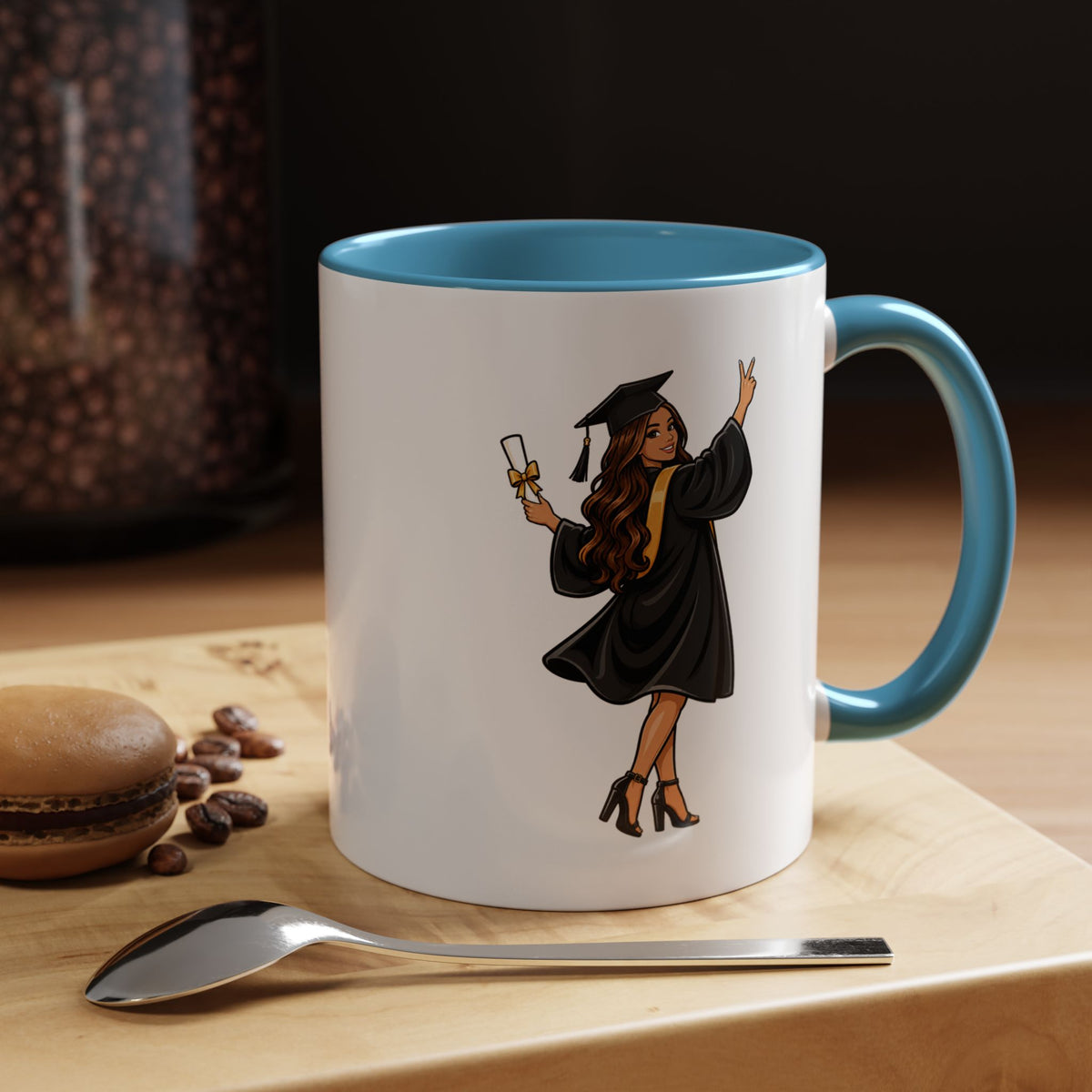 College Graduation Mug for Her, Female Graduate Coffee Cup, Congratulations Gift for Daughter, Sister or Best Friend, Senior Keepsake
