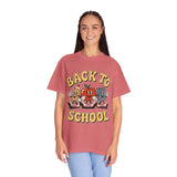 Back to School T-Shirt, Retro Apple Pencil and Book Graphic Tee, Teacher Shirt, First Day Classroom Outfit, Educator Gift, School Staff Top