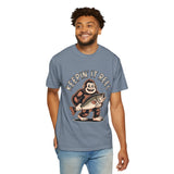 Funny Sasquatch Fishing Comfort Colors Shirt, Keepin It Reel Bigfoot Angler Tee, Fisherman Gift Shirt, Lake Life Outdoor Graphic Tee