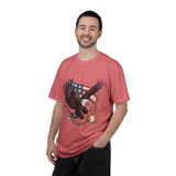 Patriotic Eagle Shirt, American Flag T Shirt, Bald Eagle Military Tee, Veteran Gift, USA Graphic Shirt, Fourth of July Patriotic Top