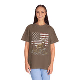 Patriotic Deer Shirt, American Flag Buck T Shirt, Deer Lover Gift, Outdoors Graphic Tee, Country Style Shirt, Fourth of July Gift