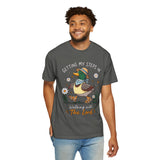 Christian Duck Comfort Colors Shirt, Walking with the Lord Graphic Tee, Cute Faith Based Duck Shirt, Trendy Christian Comfort Tee