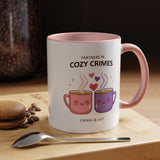 Partners in Cozy Crimes Mug, Personalized Best Friend Coffee Mug, Custom Name Friendship Gift for Women