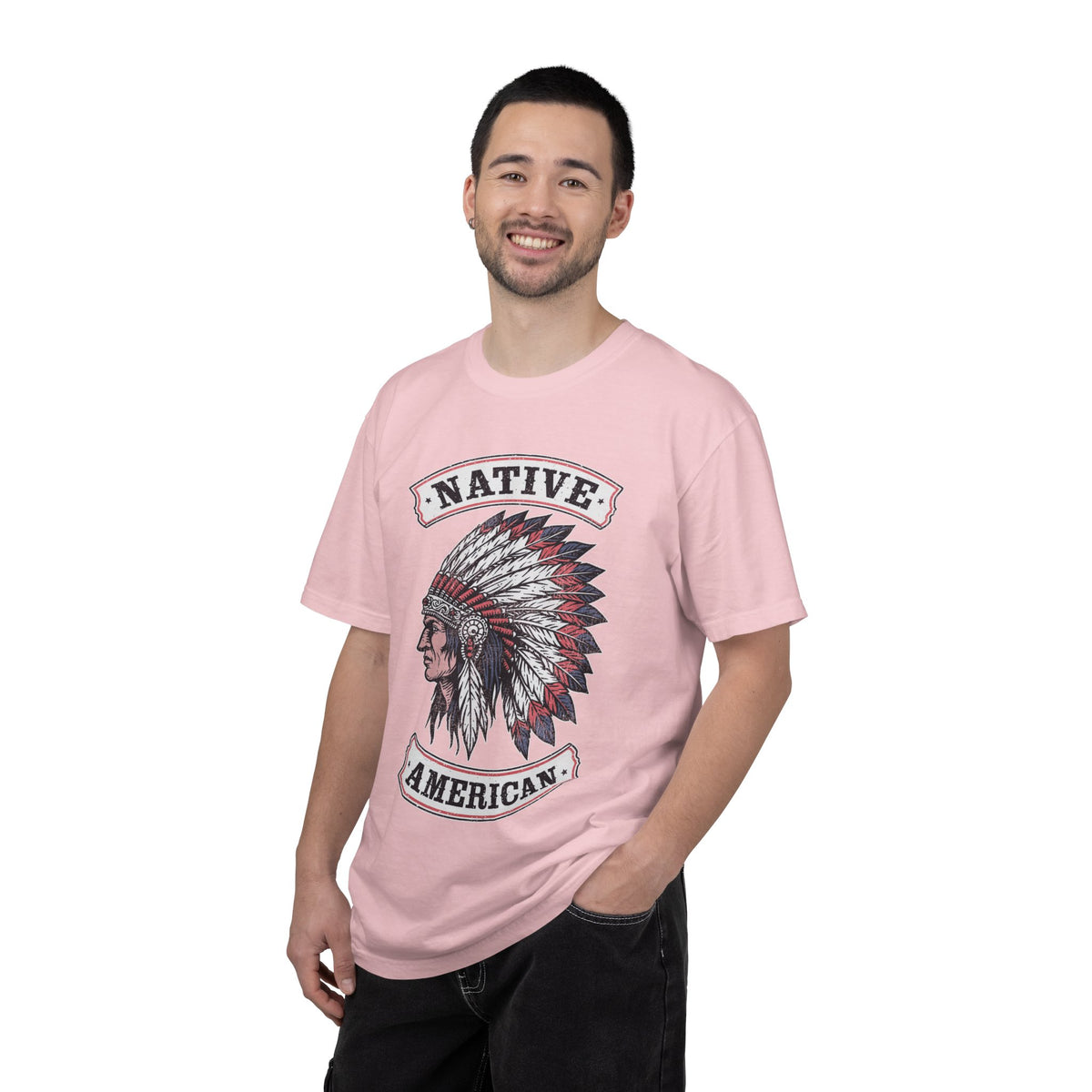 Native American Headdress Shirt, Patriotic USA Graphic Tee, Vintage American Eagle Style, Western Americana Gift, Fourth of July Shirt