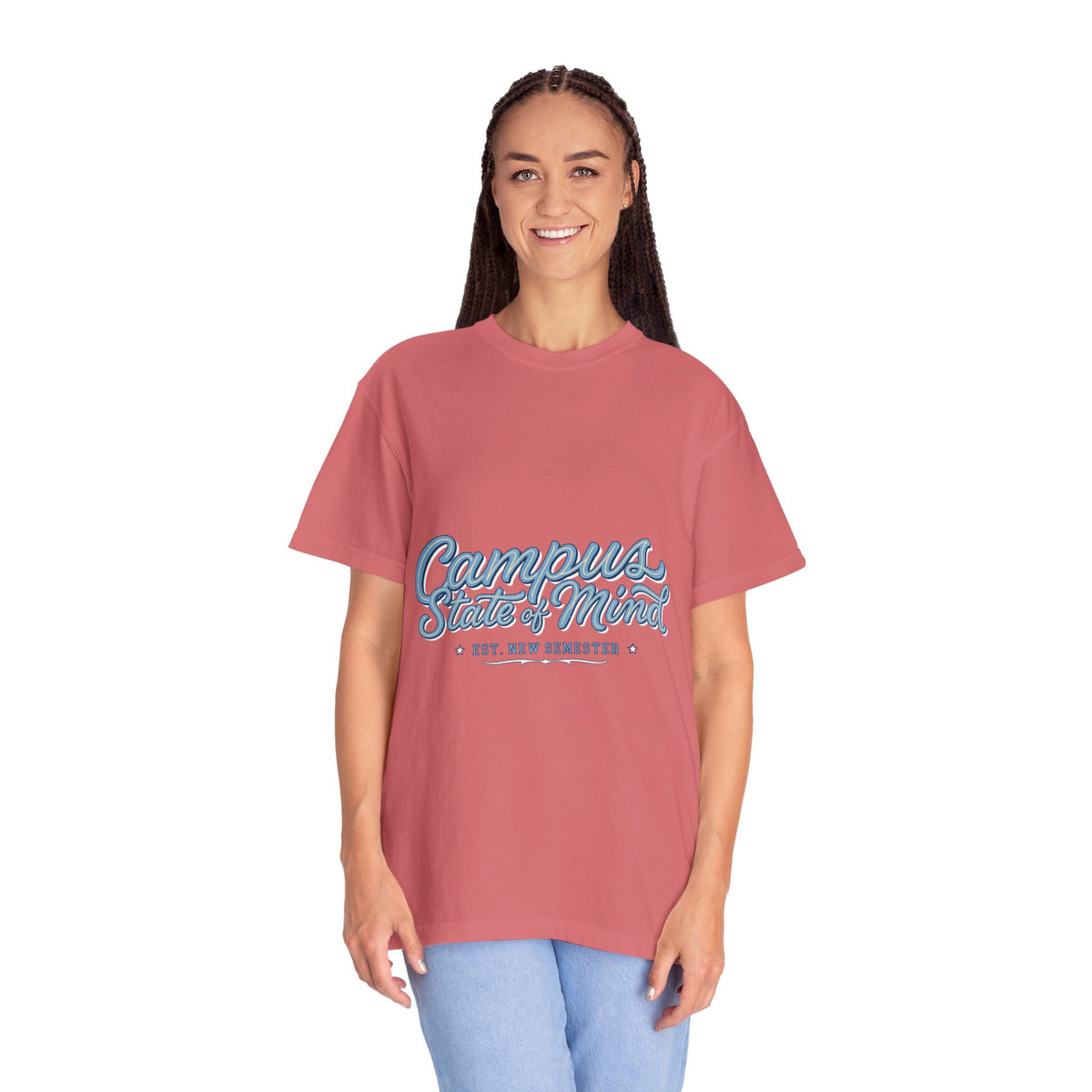 Campus State of Mind T-Shirt, New Semester College Graphic Tee, University Student Gift, Back to School Shirt, Campus Outfit, Dorm Life