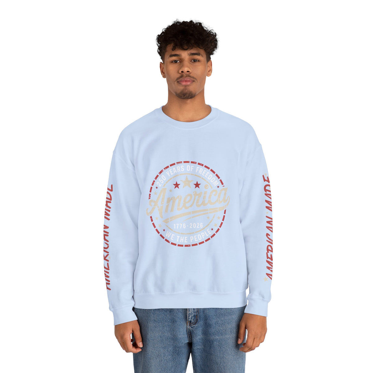 America 250 Sweatshirt, We The People Pullover, 1776 2026 USA Anniversary Top, Patriotic American Heritage Gift, Vintage Americana