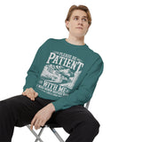 Please Be Patient With Me Sweatshirt, Mental Health Reminder Crewneck, Kindness Quote Sweatshirt, Comfort Gift for Friends