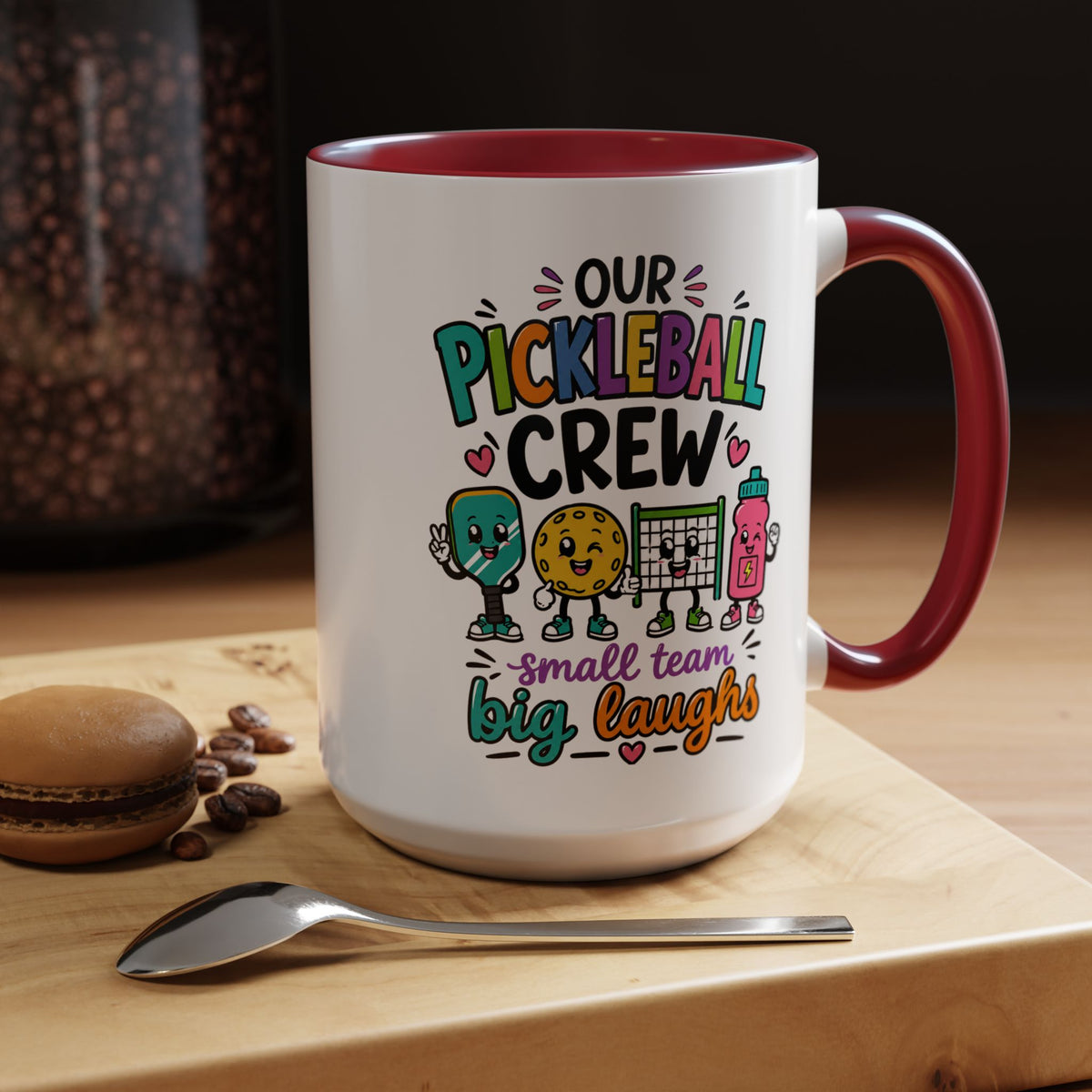Funny Pickleball Team Mug, Our Pickleball Crew Coffee Mug, Pickleball Player Gift, Cute Sports Mug for Teammates and Friends