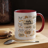 Daily Reminder Motivational Mug, Positive Affirmation Coffee Mug, Self Care Gift for Women, Inspirational Mental Health Mug