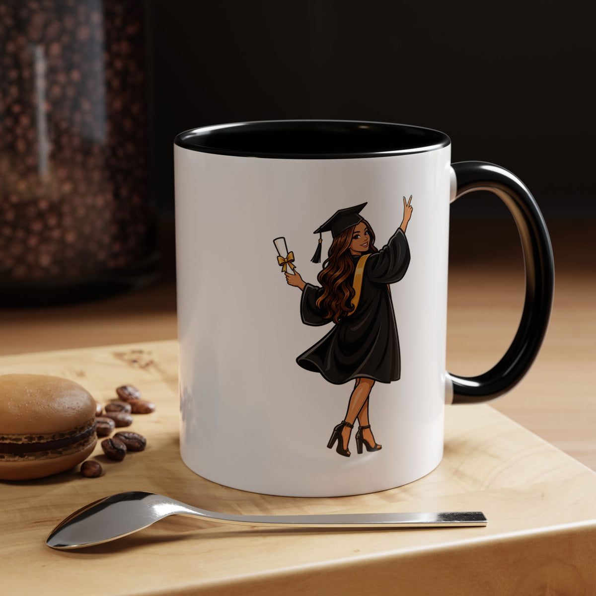 College Graduation Mug for Her, Female Graduate Coffee Cup, Congratulations Gift for Daughter, Sister or Best Friend, Senior Keepsake