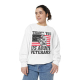 Thank You US Army Veterans Sweatshirt, Patriotic Soldier Crewneck, Military Appreciation Gift, American Flag Pullover for Veterans Day