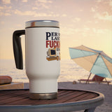 Funny Stainless Steel Travel Mug, Per My Last F*cking Email Cup, Sarcastic Office Gift for Coworkers, Retro Computer Coffee Drinkware