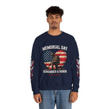 Memorial Day Sweatshirt, Patriotic Military Pullover, Remember and Honor American Flag Crewneck, Veteran Gift, Memorial Day Shirt