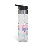 Personalized Transparent Water Bottle for Girls, Cute Unicorn Rainbow Drink Bottle, Kids School Water Bottle, Birthday Gift for Daughter