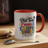 Personalized College Bound Mug, Plot Twist Campus Bound Graduation Cup, Custom Class of 2026 Gift for Her, High School Senior Present