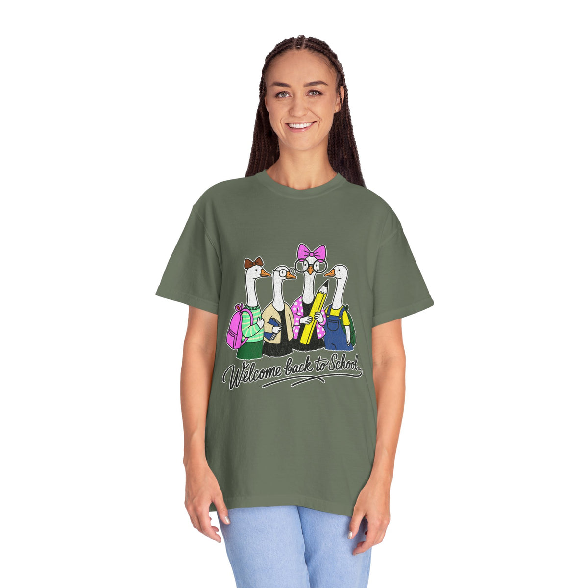 Welcome Back to School Goose T-Shirt, Funny Teacher Graphic Tee, Cute Student Shirt, First Day Classroom Outfit, Educator Gift Idea