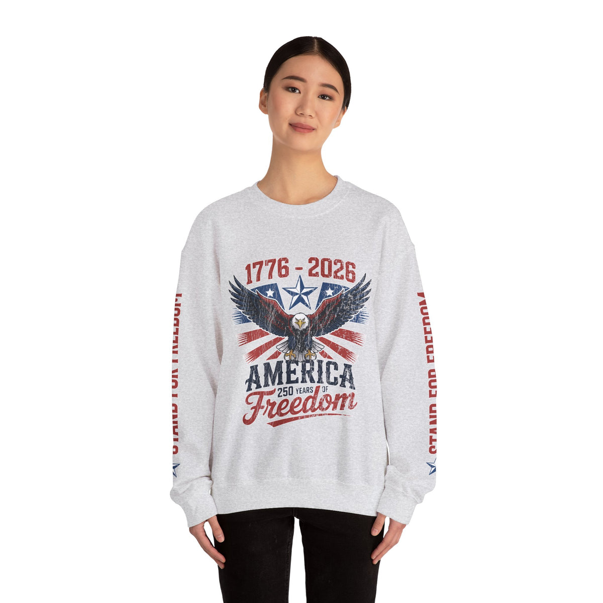 America 250 Sweatshirt 1776 2026, 250th Anniversary USA Pullover, Patriotic Eagle Top, American History Gift, July 4th Outfit