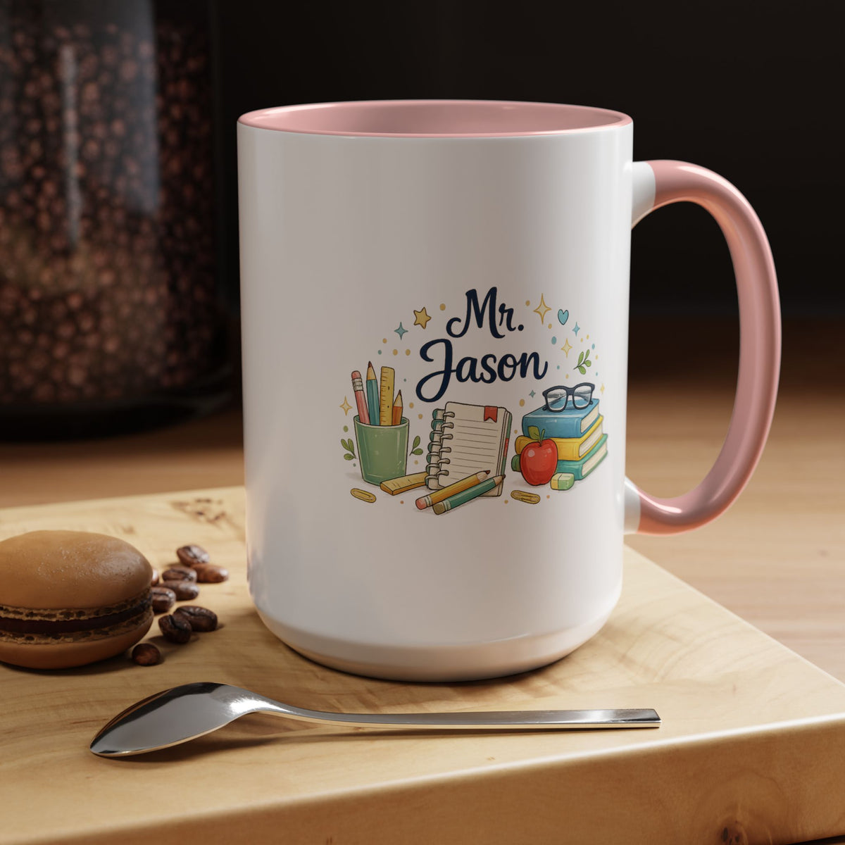 Personalized Teacher Mug, Custom Teacher Name Coffee Mug, Teacher Appreciation Gift, Classroom Teacher Gift, End of Year Present