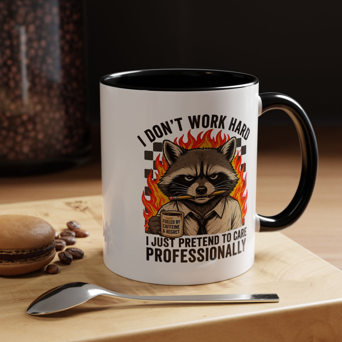 Funny Office Sloth Mug, Bare Minimum Work Mug Gift for Coworker, Burnout Humor Coffee Cup, Lazy Employee Desk Mug