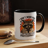 Funny Office Sloth Mug, Bare Minimum Work Mug Gift for Coworker, Burnout Humor Coffee Cup, Lazy Employee Desk Mug