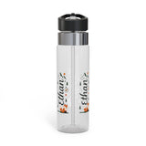 Personalized Adventure Water Bottle for Boys, Ethan Name Bottle, Hiking Gift for Kids, Camping Water Bottle, Fox Mountain Sports Gift