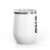 Patriotic Wine Tumbler, One Nation Under God Drinkware, American Pride Gift, Faith Inspired Gift for Her or Him, Red White Blue Cup