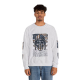 US Army Veterans Sweatshirt, Military Skull Crewneck, American Flag Veteran Pullover, Army Veteran Gift, Memorial Day or Veterans Day