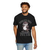 Funny Otter Dad Comfort Colors Shirt, World’s Best Fotter Graphic Tee, Cute Father’s Day Shirt, Animal Lover Dad Gift Tee