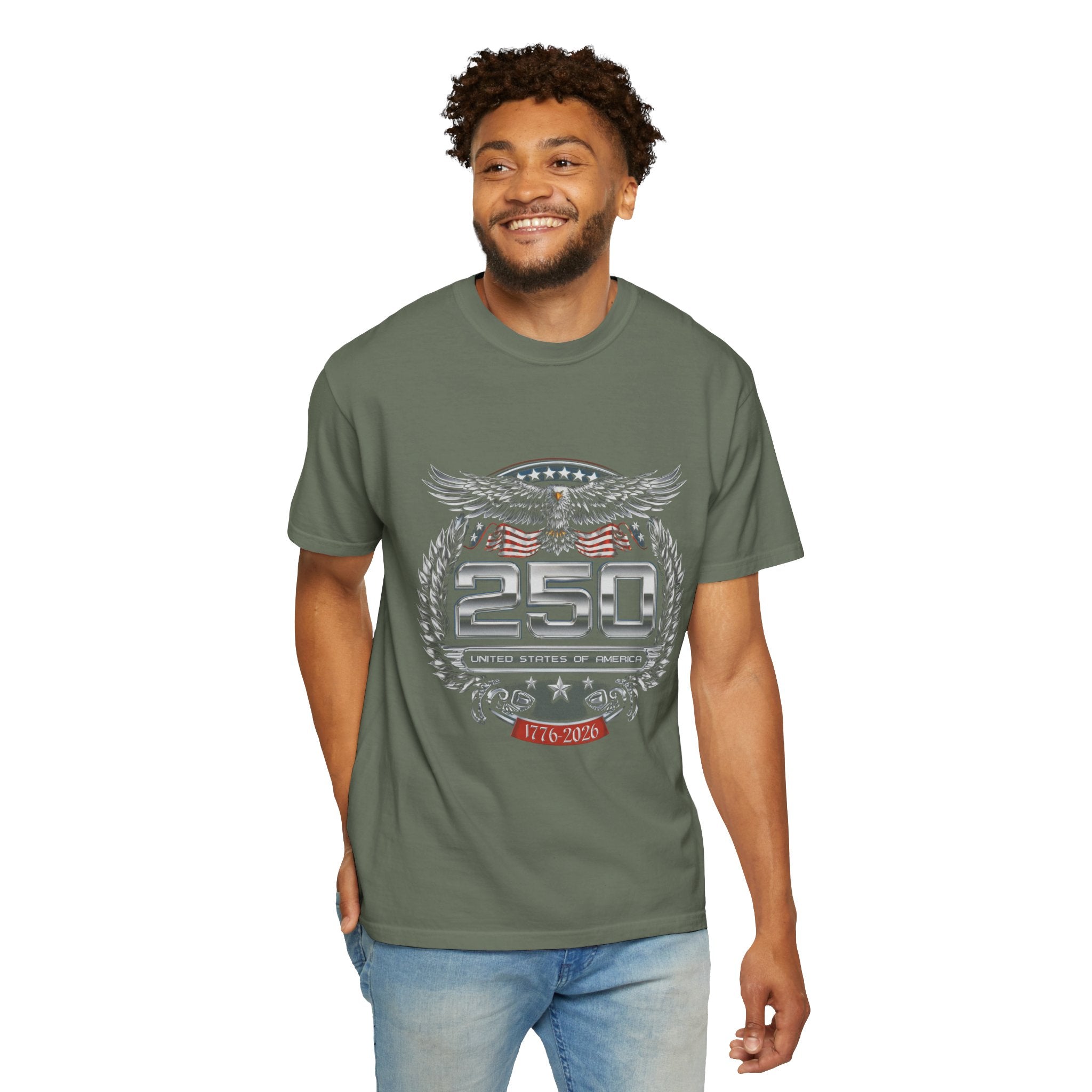 Vintage America 250 Graphic T Shirt, Patriotic Eagle USA Tee, Retro Fourth of July Shirt, Americana Streetwear Top for Women