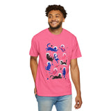 Space Cat Shirt Comfort Colors Tee, Astronaut Cat Graphic T Shirt, Galaxy Cat Lover Gift, Cute Cosmic Kitty Shirt for Women