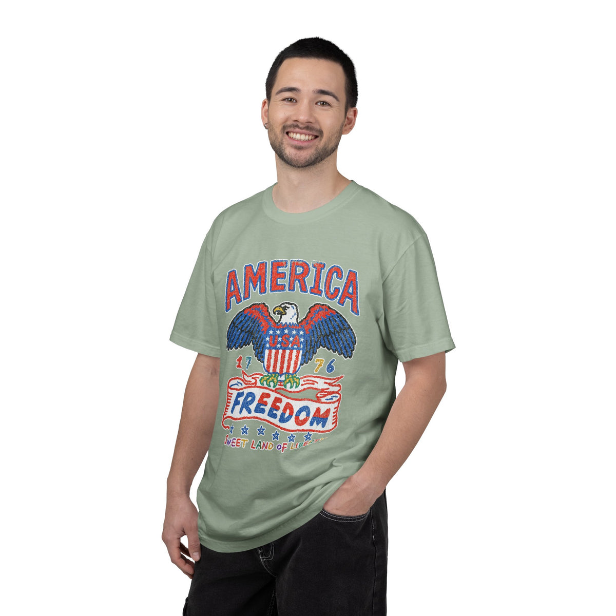 American Eagle Shirt, Patriotic USA Graphic Tee, Vintage Americana T Shirt, Fourth of July Outfit, American Pride Gift for Men and Women