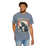 Funny Dadzilla Comfort Colors Shirt, Father of Monsters Graphic Tee, Cool Dinosaur Dad Shirt, Father's Day Gift for Dad, Retro Kaiju Tee