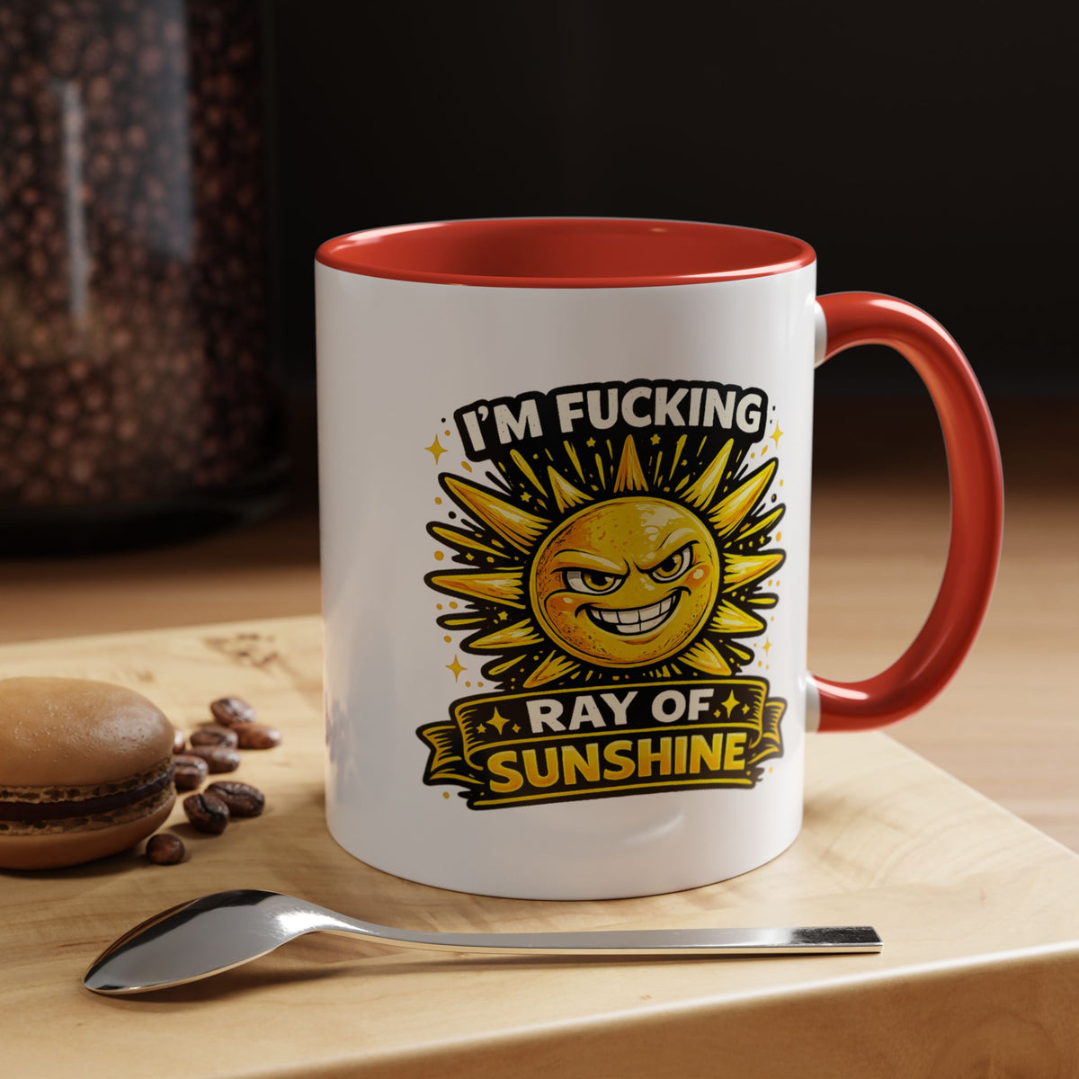 Funny Ray of Sunshine Mug, Sarcastic Sunshine Coffee Cup, Grumpy Personality Gift, Funny Coworker Mug, Humor Coffee Lover Gift