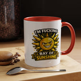 Funny Ray of Sunshine Mug, Sarcastic Sunshine Coffee Cup, Grumpy Personality Gift, Funny Coworker Mug, Humor Coffee Lover Gift