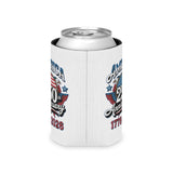 America 250th Anniversary Can Cooler, Patriotic Beer Can Holder, USA 1776 to 2026 Drink Cozy, 4th of July Gift, American Pride Party Favor