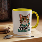 Personalized Cat Lover Mug, Custom Cat Name Coffee Cup, Official Snack Inspector Cat Mug, Funny Pet Parent Gift for Cat Owners