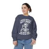 Funny Retro Humor Comfort Colors Sweatshirt, Sarcastic Vintage Graphic Sweatshirt for Women