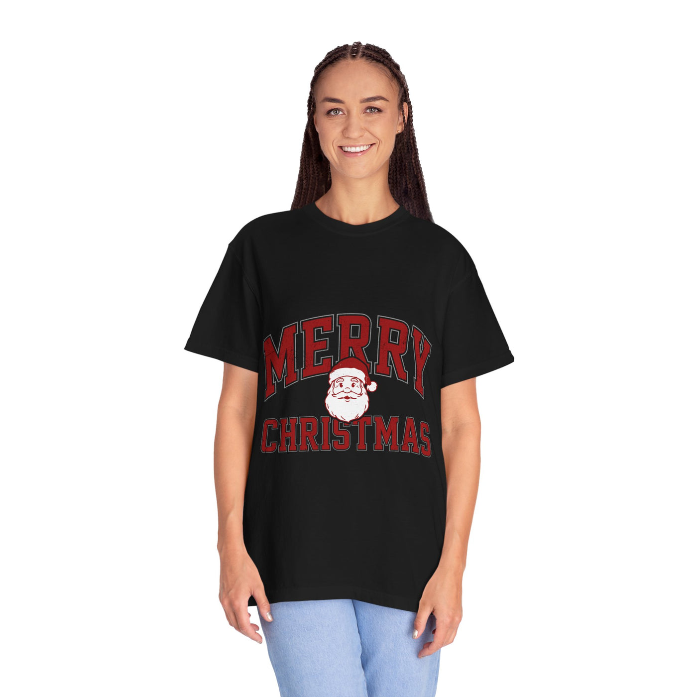 Merry Christmas Santa Shirt, Vintage Holiday T-Shirt, Festive Christmas Party Tee, Retro Santa Claus Gift for Family Photos, Men or Women