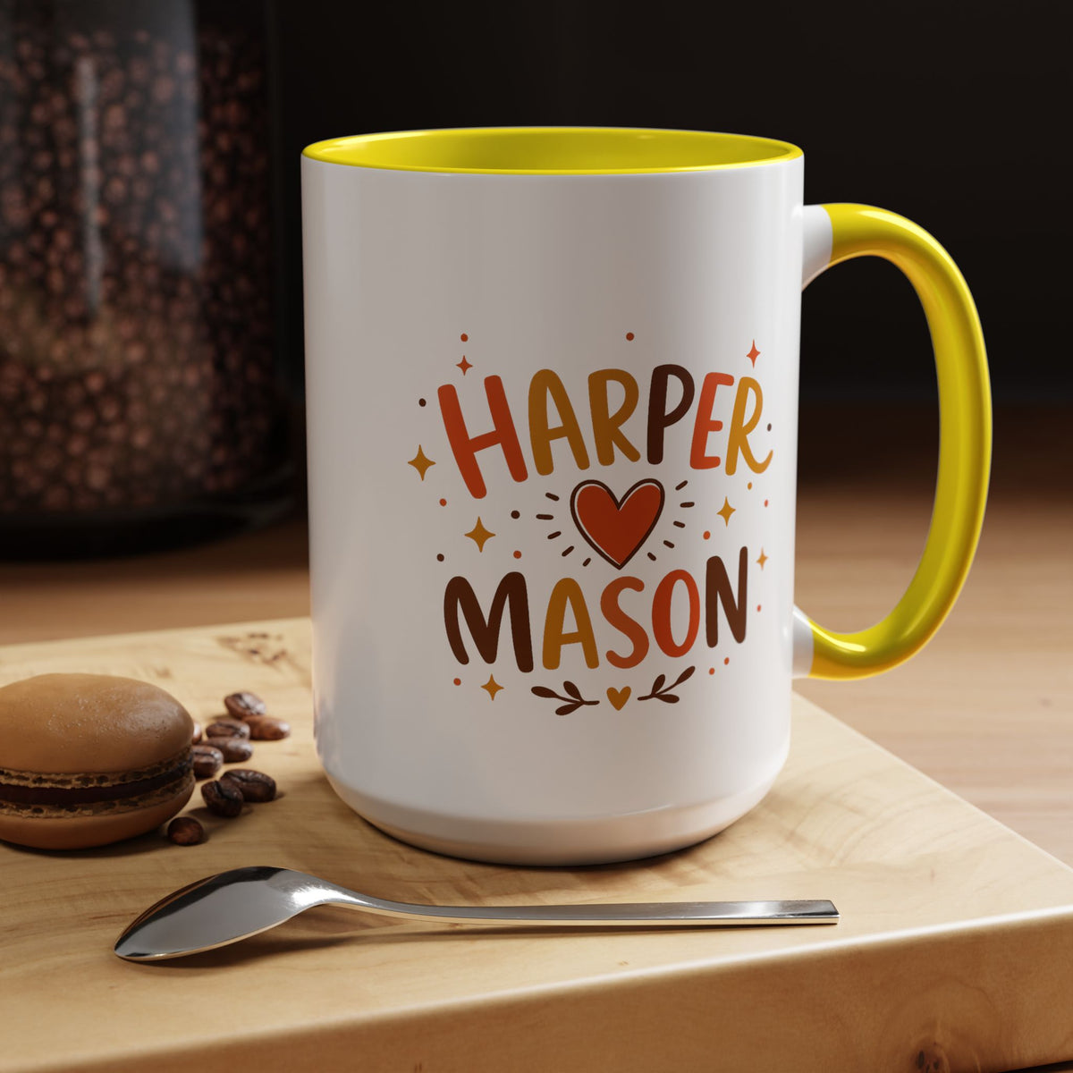 Personalized Couple Name Mug, Custom Names Coffee Mug, Matching Couple Gift, Anniversary Present for Husband and Wife, Romantic Mug