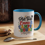 Personalized College Bound Mug, Plot Twist Campus Bound Graduation Cup, Custom Class of 2026 Gift for Her, High School Senior Present
