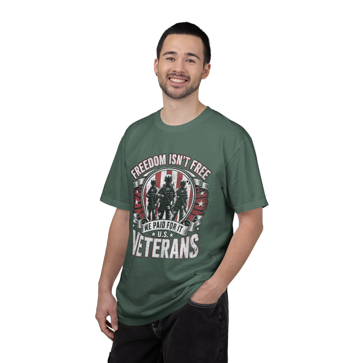 Freedom Isn't Free Veteran Shirt, Military Veteran T Shirt, U.S. Veterans Patriotic Tee, American Flag Military Gift, Veteran Pride Shirt