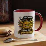 Funny Ray of Sunshine Mug, Sarcastic Sunshine Coffee Cup, Grumpy Personality Gift, Funny Coworker Mug, Humor Coffee Lover Gift