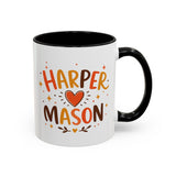 Personalized Couple Name Mug, Custom Names Coffee Mug, Matching Couple Gift, Anniversary Present for Husband and Wife, Romantic Mug