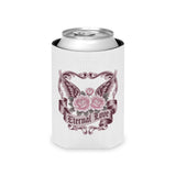 Gothic Rose Can Cooler, Eternal Love Drink Sleeve, Dark Romantic Gift, Vintage Winged Rose Design, Anniversary Gift for Couples