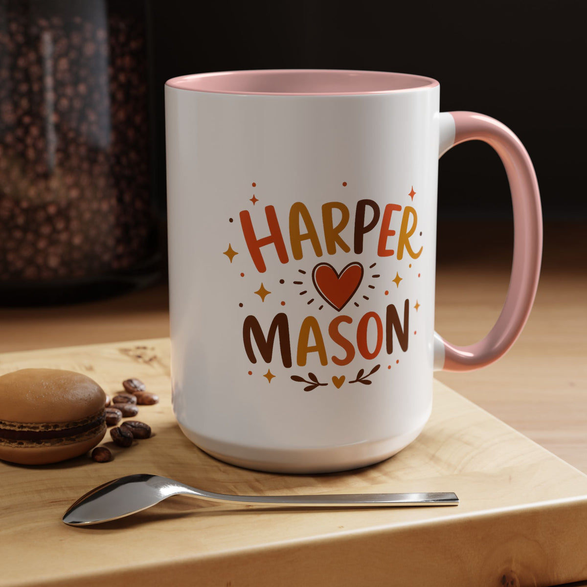 Personalized Couple Name Mug, Custom Names Coffee Mug, Matching Couple Gift, Anniversary Present for Husband and Wife, Romantic Mug