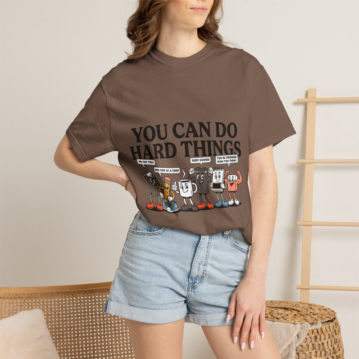 Motivational Teacher Shirt Comfort Colors Tee, You Can Do Hard Things School Counselor Shirt, Positive Classroom Shirt, Educator Gift
