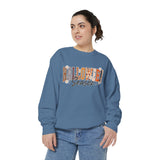 Halloween Season Sweatshirt, Leopard Plaid Pumpkin Letter Pullover, Cute Fall Gift for Women, Spooky October Outfit for Teachers and Moms
